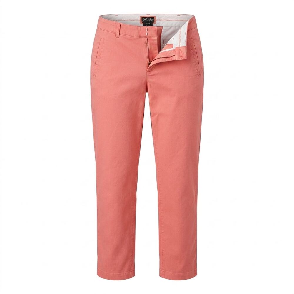 Lord & Taylor Pink Stretch Chino Straight Leg Pants Women Size 6
